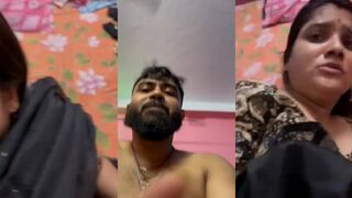 bengali boudi quick fuck by husband on bed